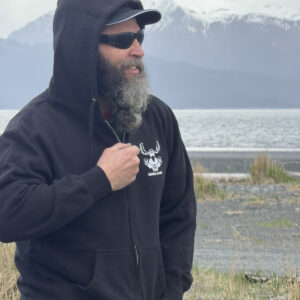 ALASKA MOTO MOOSE CO ZIP-UP HOODIE